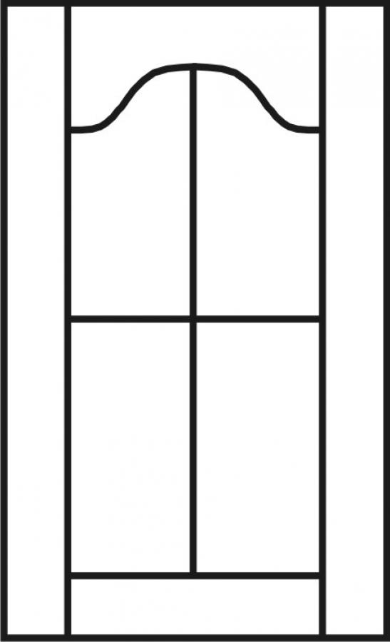 Colonial French Lite Cabinet Door (4 Lites)